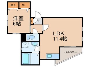 クレールハウスの物件間取画像